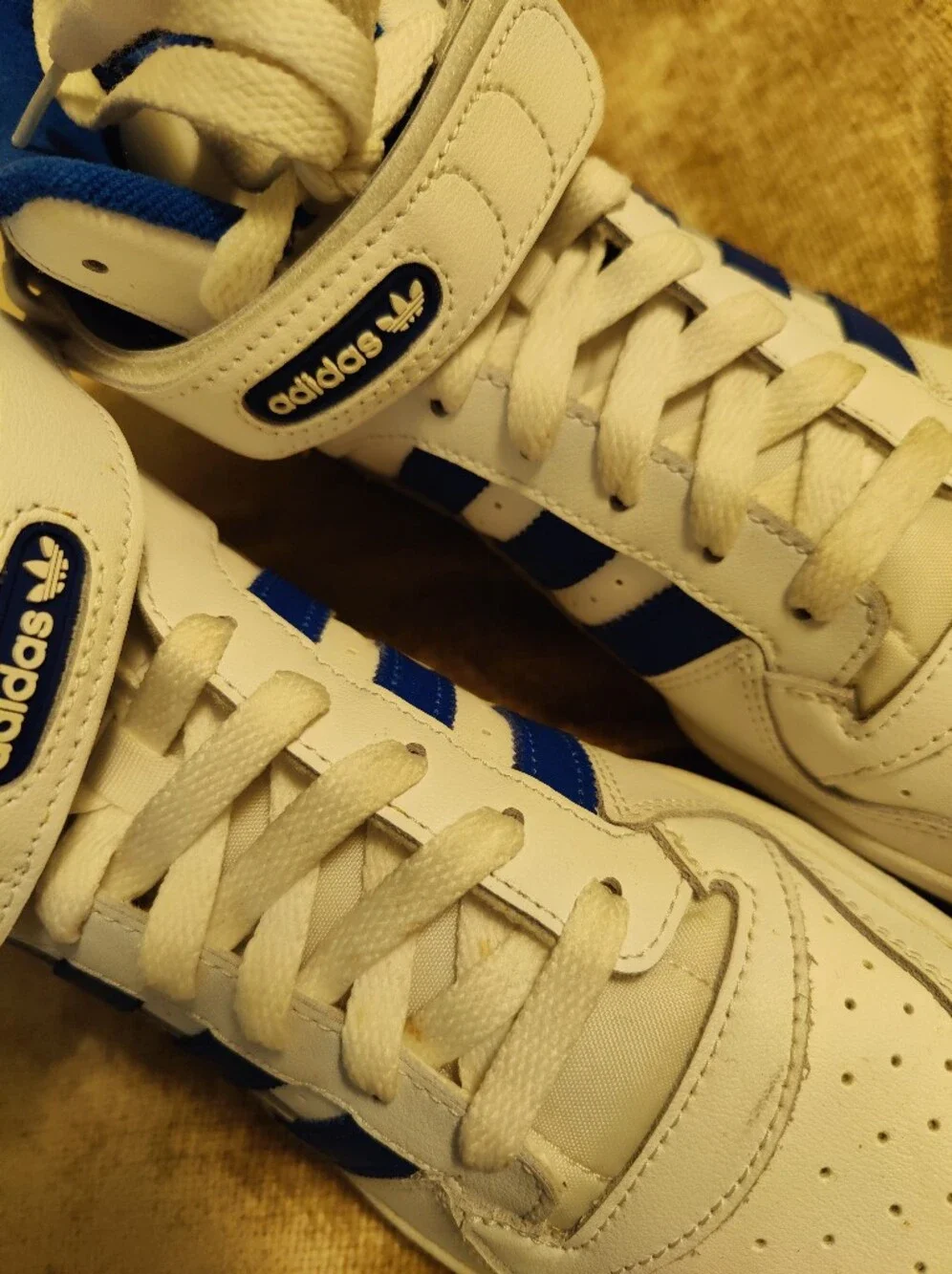 Adidas Forum Mid 84 OG – White/Royal Blue – Men’s Size 9.5